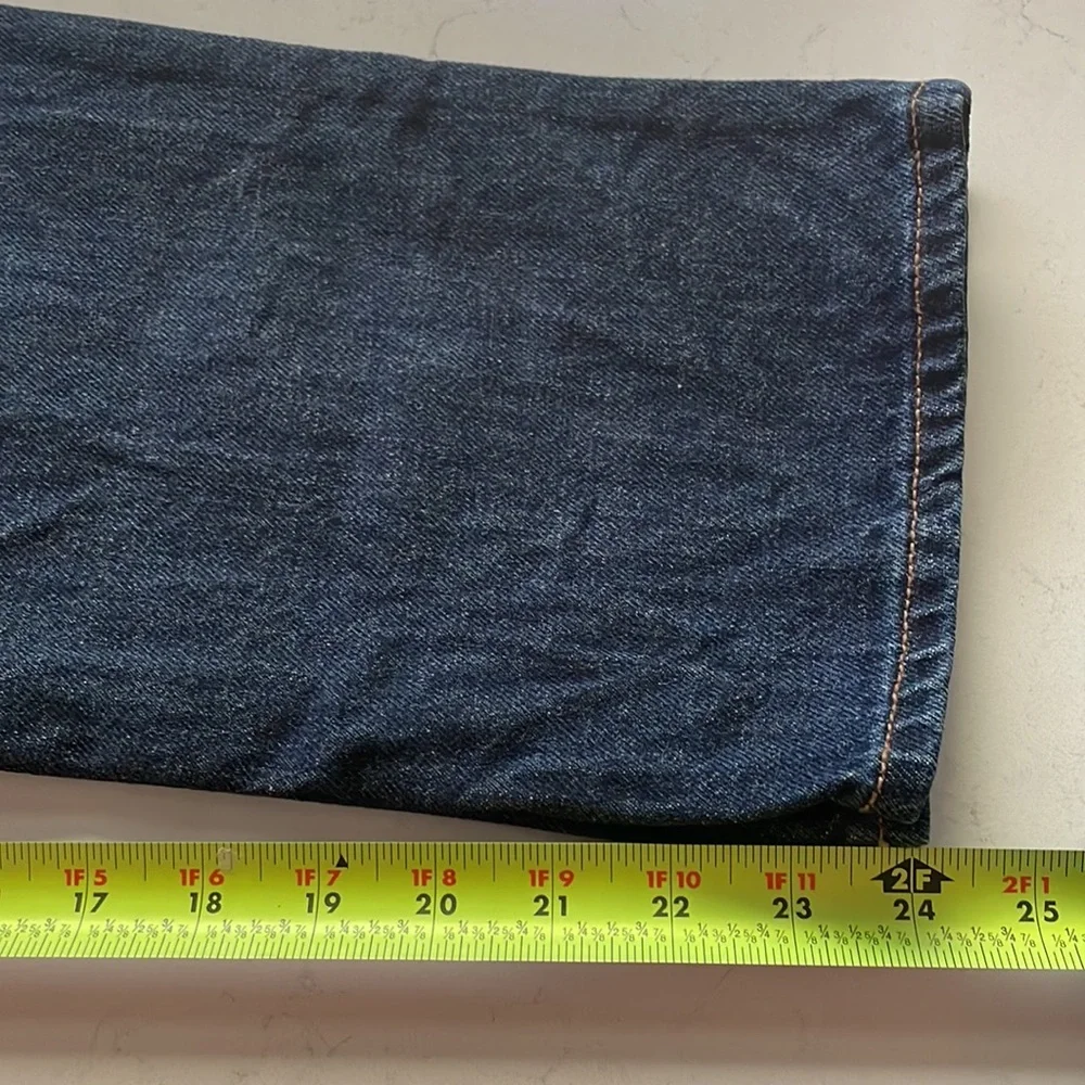 New Old Navy Slouchy Straight dark wash cropped jeans - Picture 5 of 8